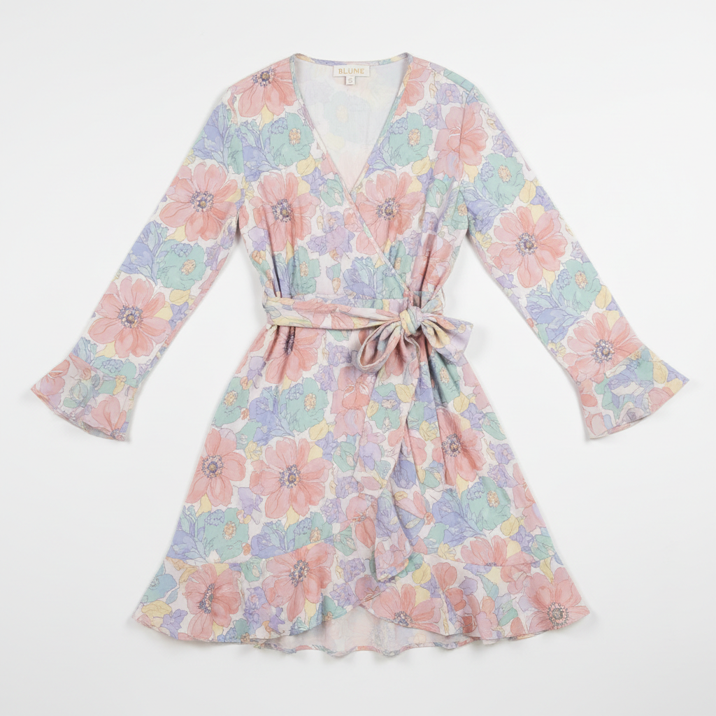 Women's Floral Wrap Dress